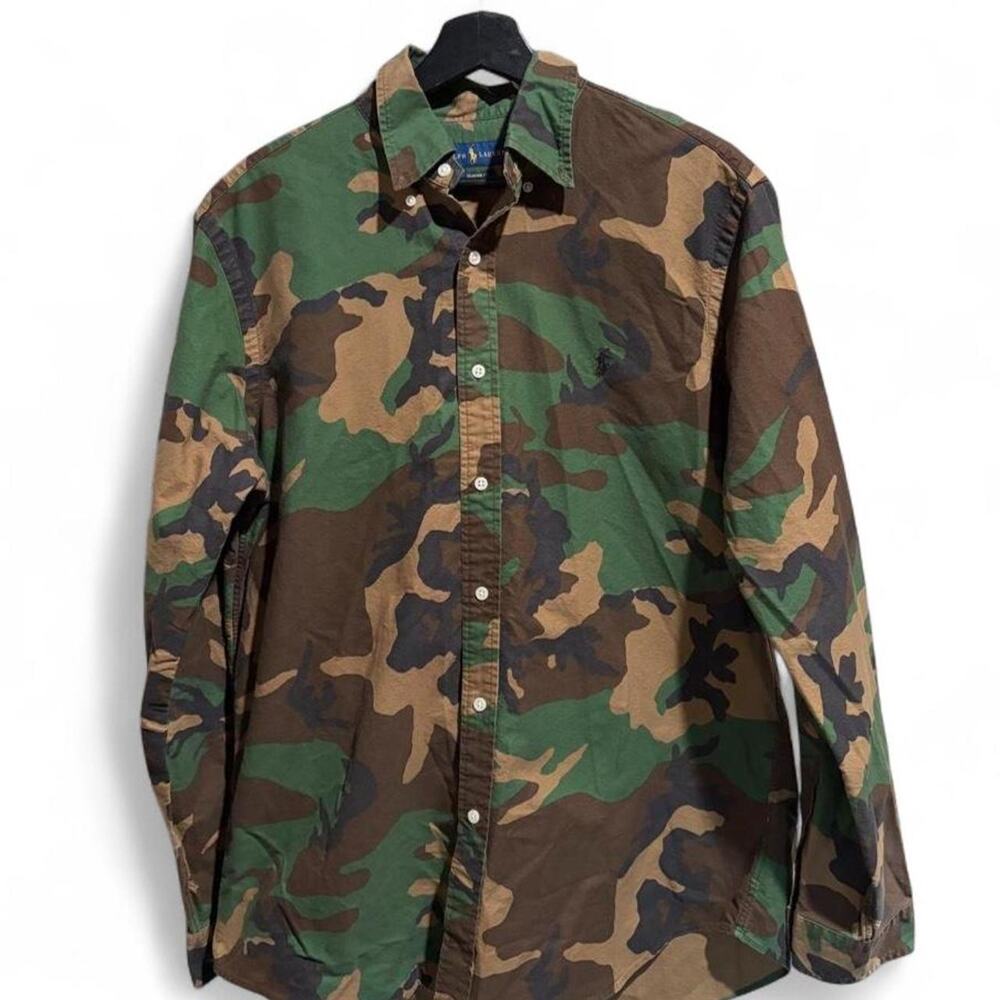 Polo Ralph Lauren Woodland Camo Longsleeve Button Up Shirt